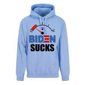 Biden Sucks Gas Tank On Empty E Unisex Surf Hoodie