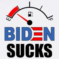 Biden Sucks Gas Tank On Empty E Garment-Dyed Sweatshirt