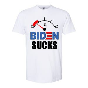 Biden Sucks Gas Tank On Empty E Softstyle CVC T-Shirt