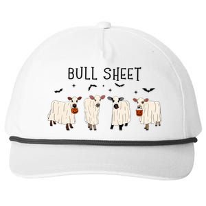 Bull Sheet Ghost Cow Halloween Funny This Is Bull Sheet. Snapback Five-Panel Rope Hat