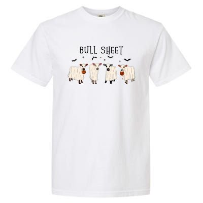 Bull Sheet Ghost Cow Halloween Funny This Is Bull Sheet. Garment-Dyed Heavyweight T-Shirt