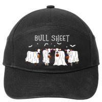 Bull Sheet Ghost Cow Halloween Funny This Is Bull Sheet 7-Panel Snapback Hat