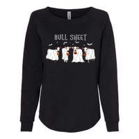 Bull Sheet Ghost Cow Halloween Funny This Is Bull Sheet Womens California Wash Sweatshirt