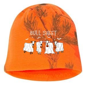 Bull Sheet Ghost Cow Halloween Funny This Is Bull Sheet Kati - Camo Knit Beanie