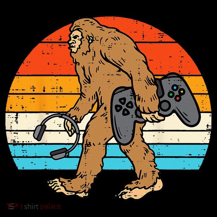 Bigfoot Sasquatch Gamer Retro Gaming Impact Tech Backpack