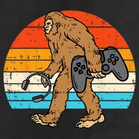 Bigfoot Sasquatch Gamer Retro Gaming Adult Drive Performance Visor