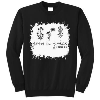 Boho Style Grow In Grace Succulent Plant Faith Christian Sweatshirt