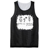 Boho Style Grow In Grace Succulent Plant Faith Christian Mesh Reversible Basketball Jersey Tank