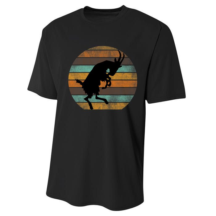 Billy Strings Goat Silhouette Retro Sunset Performance Sprint T-Shirt