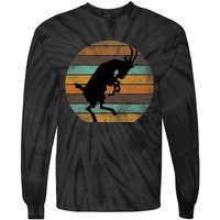 Billy Strings Goat Silhouette Retro Sunset Tie-Dye Long Sleeve Shirt