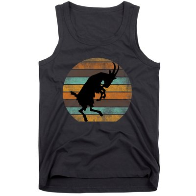 Billy Strings Goat Silhouette Retro Sunset Tank Top