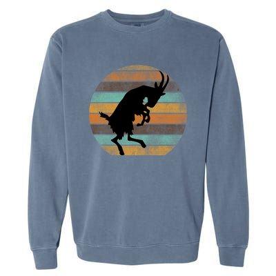 Billy Strings Goat Silhouette Retro Sunset Garment-Dyed Sweatshirt