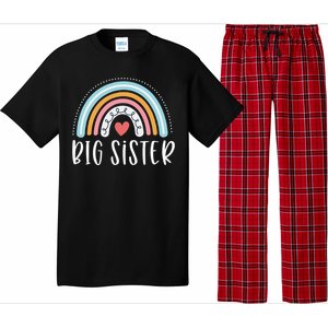 Big Sister Gifts Sibling Family Rainbow Graphic Pajama Set