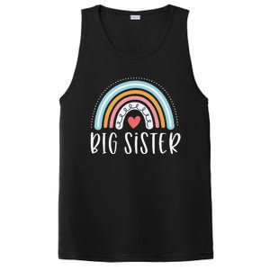 Big Sister Gifts Sibling Family Rainbow Graphic PosiCharge Competitor Tank