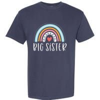 Big Sister Gifts Sibling Family Rainbow Graphic Garment-Dyed Heavyweight T-Shirt