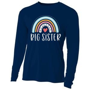 Big Sister Gifts Sibling Family Rainbow Graphic Cooling Performance Long Sleeve Crew