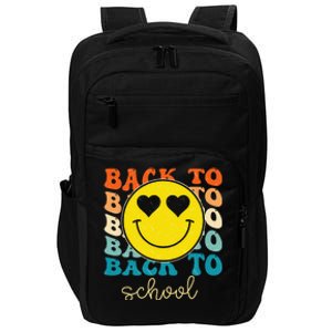 Boho Style Groovy Smile Back To School Impact Tech Backpack