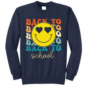 Boho Style Groovy Smile Back To School Sweatshirt