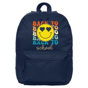 Boho Style Groovy Smile Back To School 16 in Basic Backpack