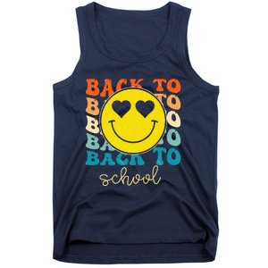 Boho Style Groovy Smile Back To School Tank Top