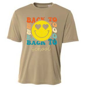 Boho Style Groovy Smile Back To School Cooling Performance Crew T-Shirt