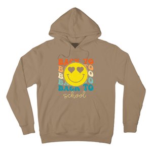 Boho Style Groovy Smile Back To School Hoodie