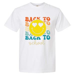 Boho Style Groovy Smile Back To School Garment-Dyed Heavyweight T-Shirt