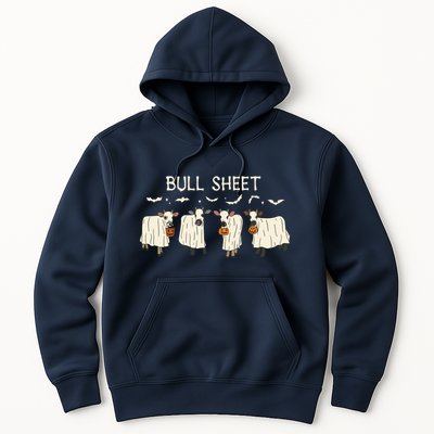 Bull Sheet Ghost Cow Halloween Funny Cow Ghost Women Sweat Hoodie