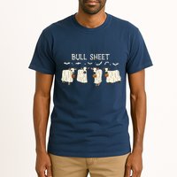 Bull Sheet Ghost Cow Halloween Funny Cow Ghost Women Sweat Tall T-Shirt