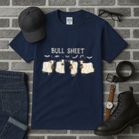 Bull Sheet Ghost Cow Halloween Funny Cow Ghost Women Sweat Tall T-Shirt