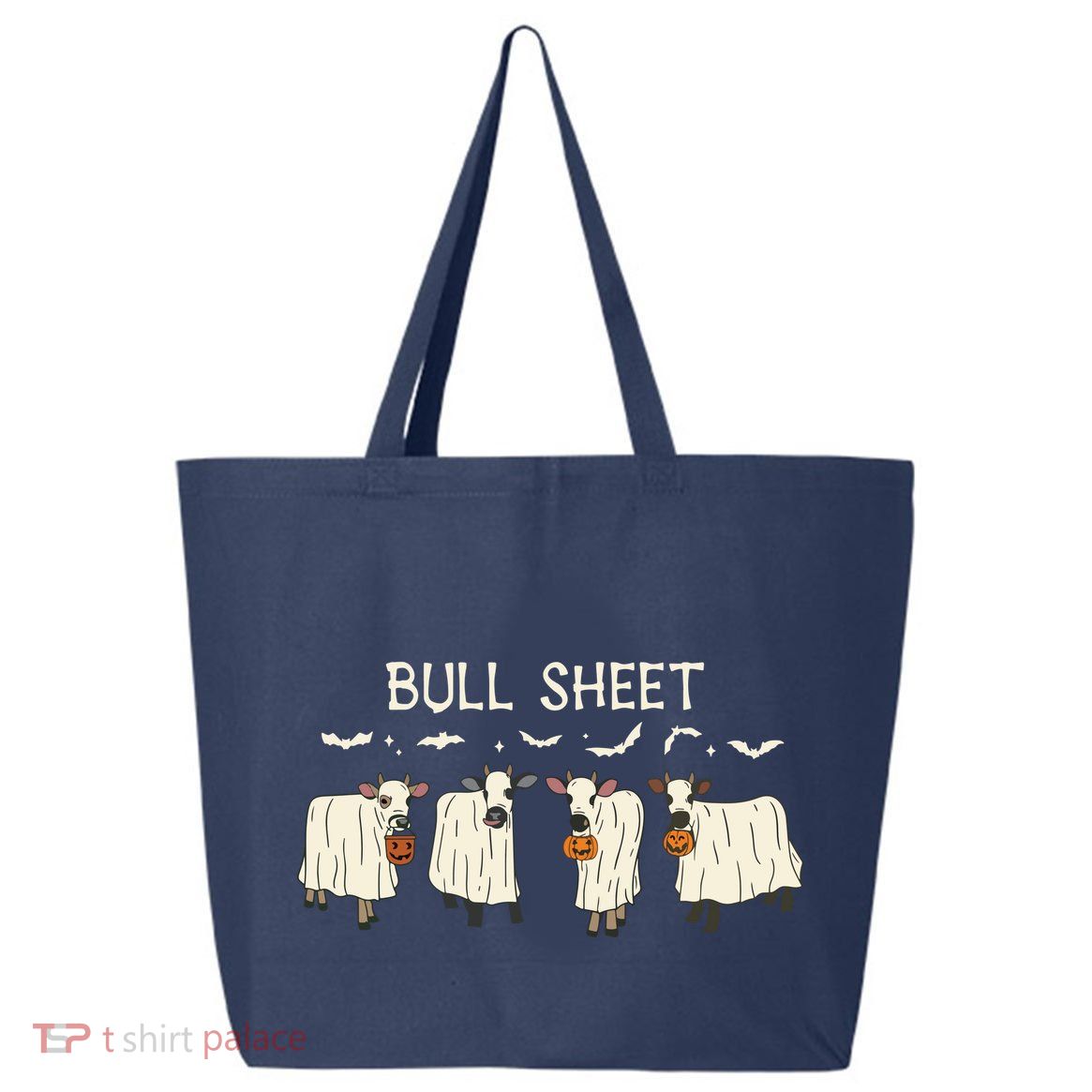 Bull Sheet Ghost Cow Halloween Funny Cow Ghost Women Sweat 25L Jumbo Tote