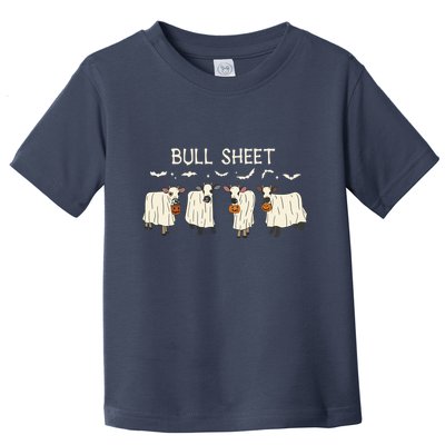 Bull Sheet Ghost Cow Halloween Funny Cow Ghost Women Sweat Toddler T-Shirt