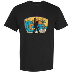 Bigfoot Surfing Gift For Shaka Aloha Surfer Dude Garment-Dyed Heavyweight T-Shirt