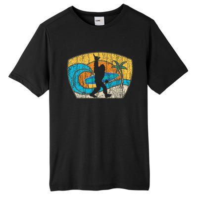 Bigfoot Surfing Gift For Shaka Aloha Surfer Dude Tall Fusion ChromaSoft Performance T-Shirt