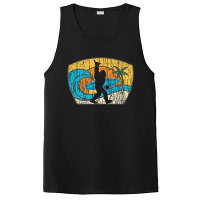 Bigfoot Surfing Gift For Shaka Aloha Surfer Dude PosiCharge Competitor Tank