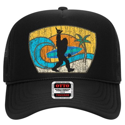 Bigfoot Surfing Gift For Shaka Aloha Surfer Dude Trucker Hat