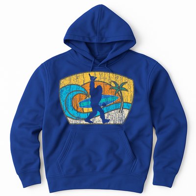 Bigfoot Surfing Gift For Shaka Aloha Surfer Dude Hoodie