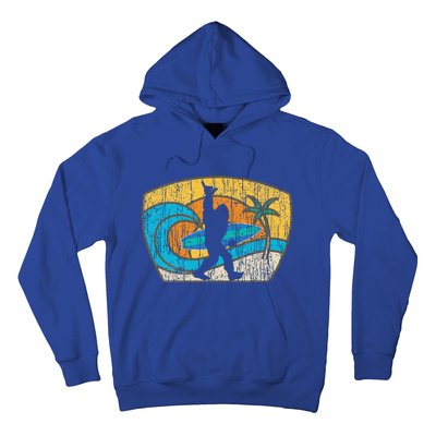 Bigfoot Surfing Gift For Shaka Aloha Surfer Dude Hoodie