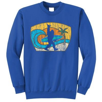 Bigfoot Surfing Gift For Shaka Aloha Surfer Dude Sweatshirt