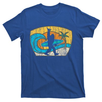 Bigfoot Surfing Gift For Shaka Aloha Surfer Dude T-Shirt