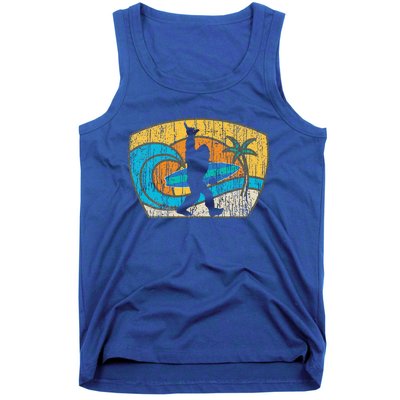 Bigfoot Surfing Gift For Shaka Aloha Surfer Dude Tank Top