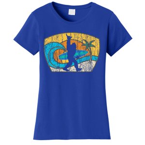 Bigfoot Surfing Gift For Shaka Aloha Surfer Dude Women's T-Shirt