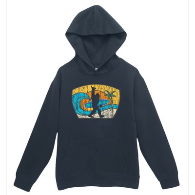 Bigfoot Surfing Gift For Shaka Aloha Surfer Dude Urban Pullover Hoodie