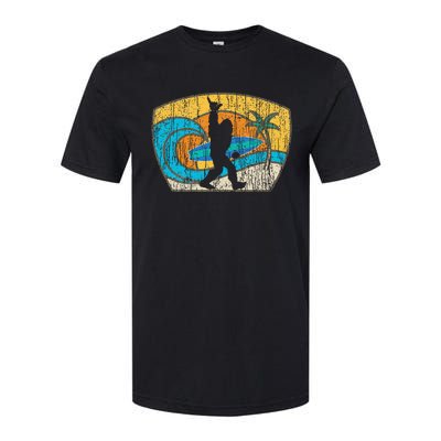 Bigfoot Surfing Gift For Shaka Aloha Surfer Dude Softstyle CVC T-Shirt