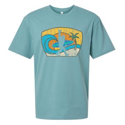 Bigfoot Surfing Gift For Shaka Aloha Surfer Dude Sueded Cloud Jersey T-Shirt