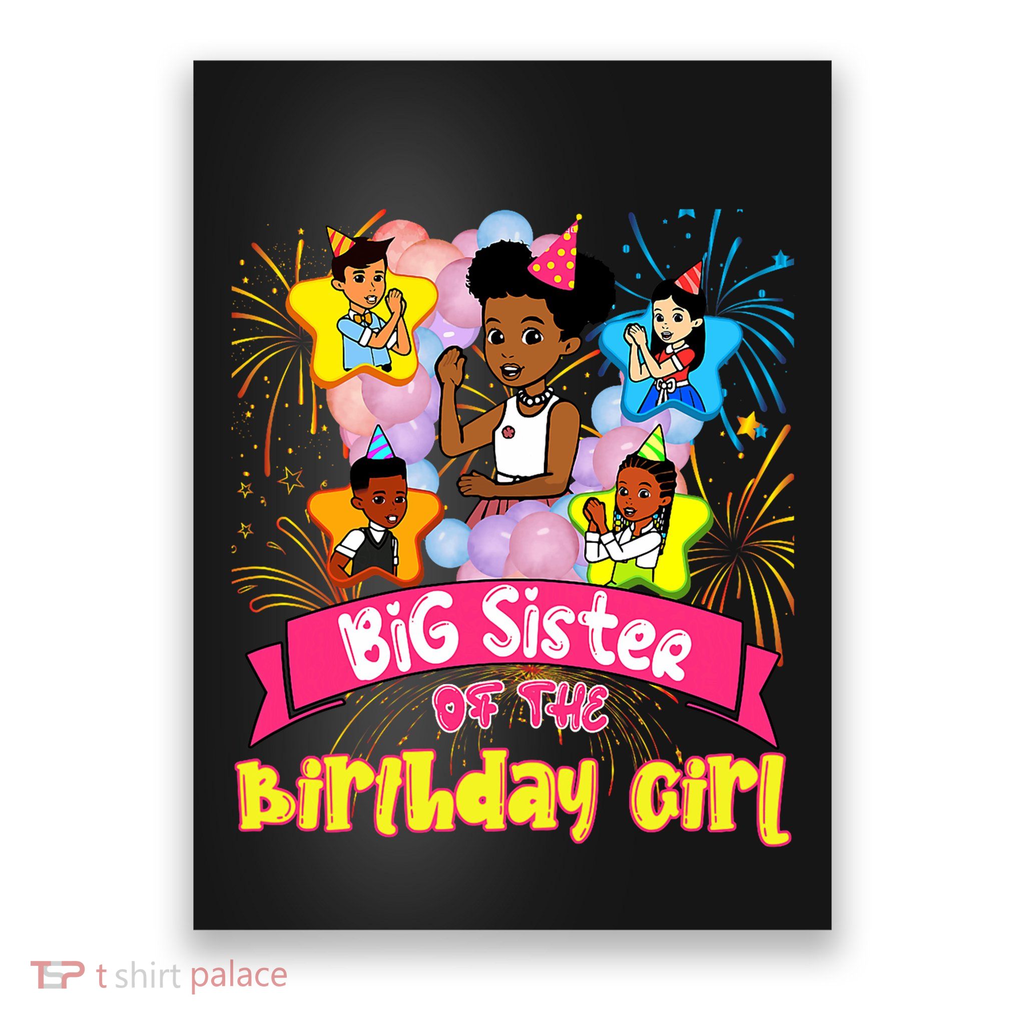 Big Sister GracieS Corner Birthday Dolls Cute Party Gift Poster