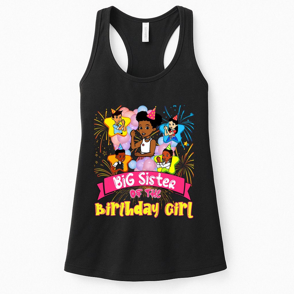 Big Sister GracieS Corner Birthday Dolls Cute Party Gift Womens Tank Top