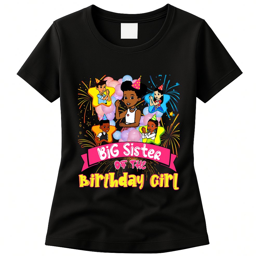 Big Sister GracieS Corner Birthday Dolls Cute Party Gift Womens T-Shirt