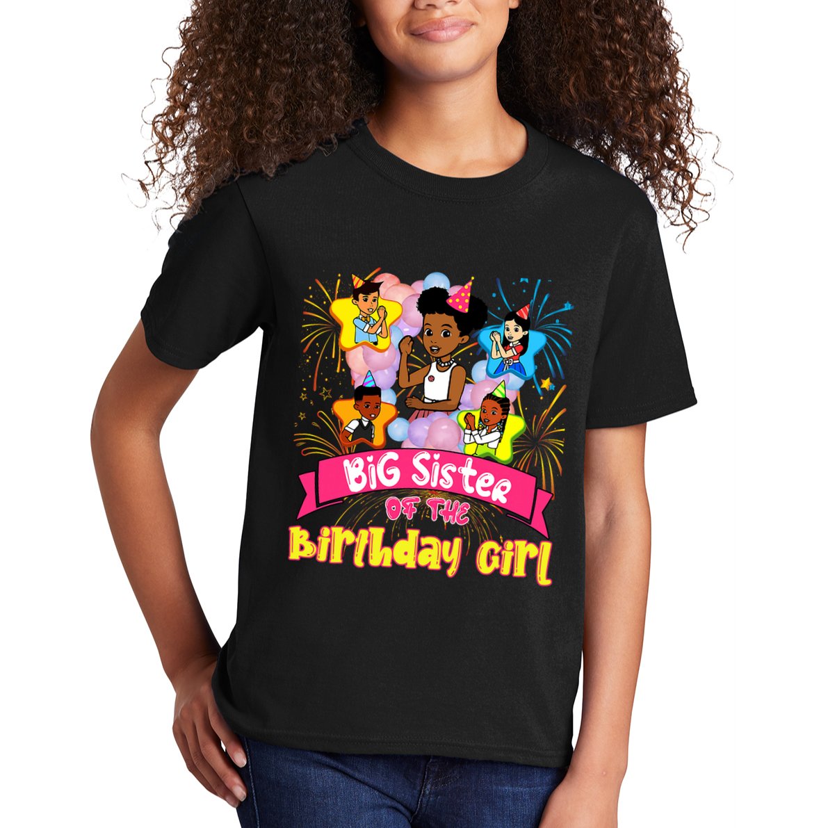Big Sister GracieS Corner Birthday Dolls Cute Party Gift Kids T-Shirt