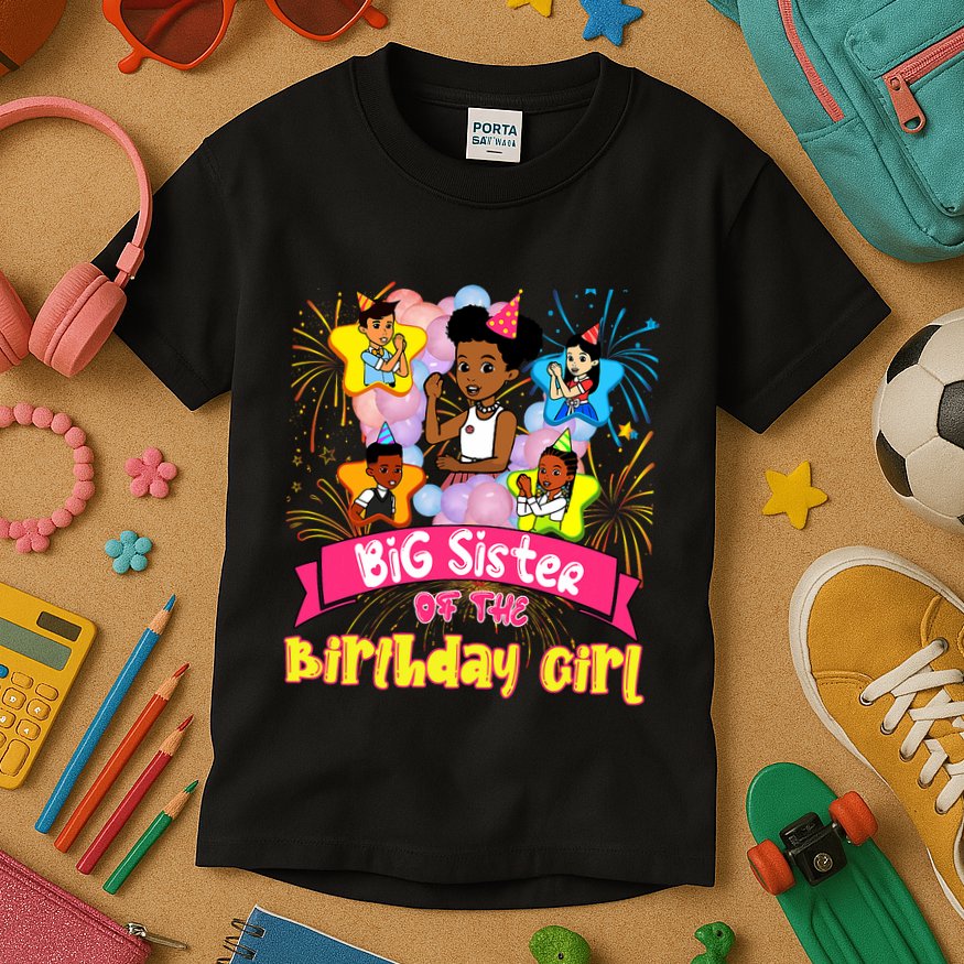Big Sister GracieS Corner Birthday Dolls Cute Party Gift Kids T-Shirt